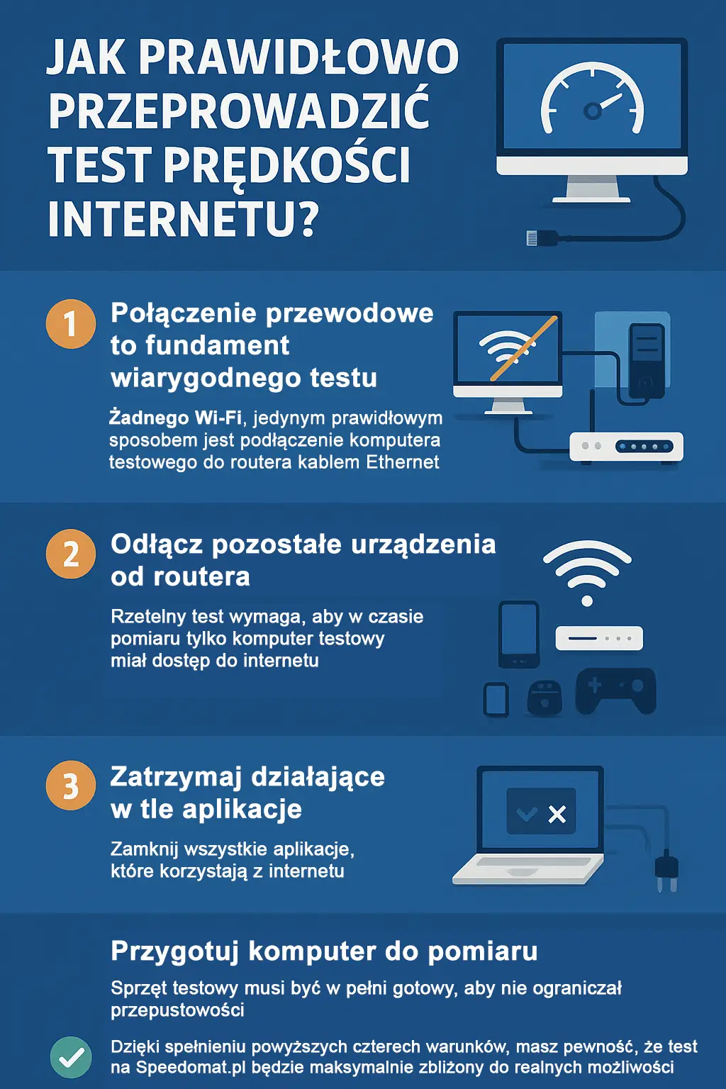 Jak dobrze zmierzyć prędkośc internetu?